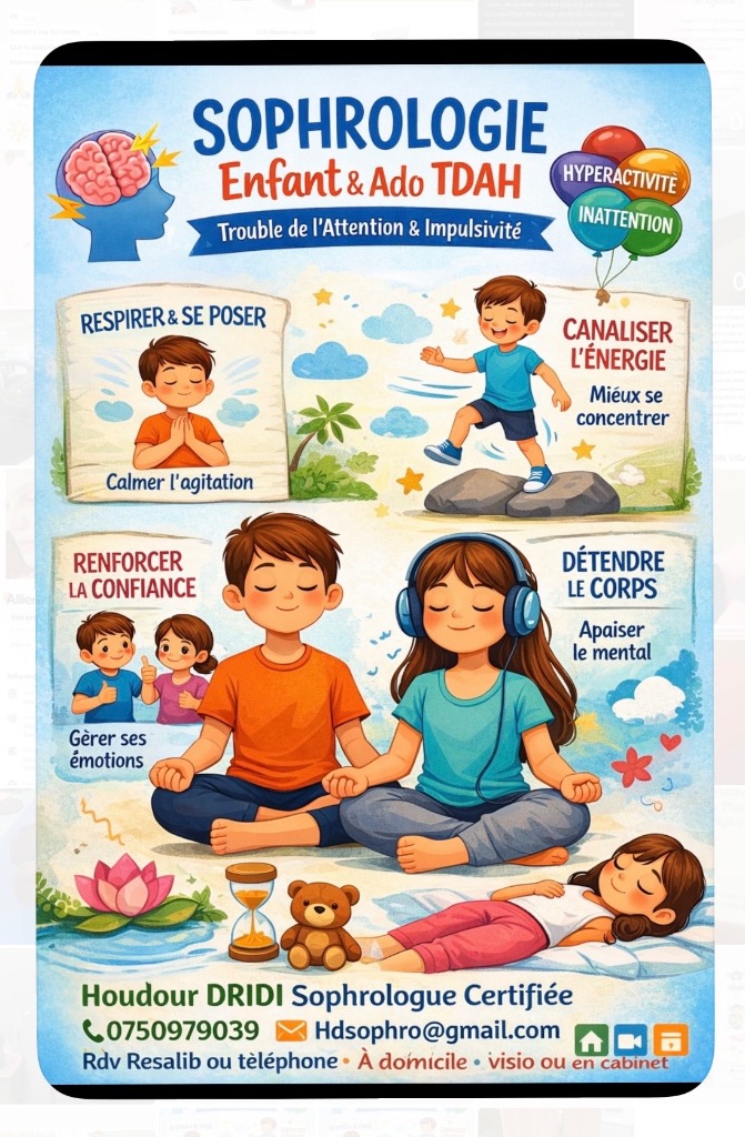 illustration Enfant et TDAH