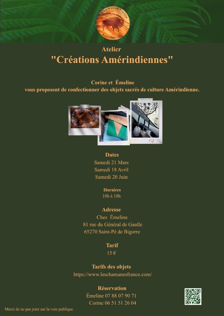 illustration Créations objets Amérindiens