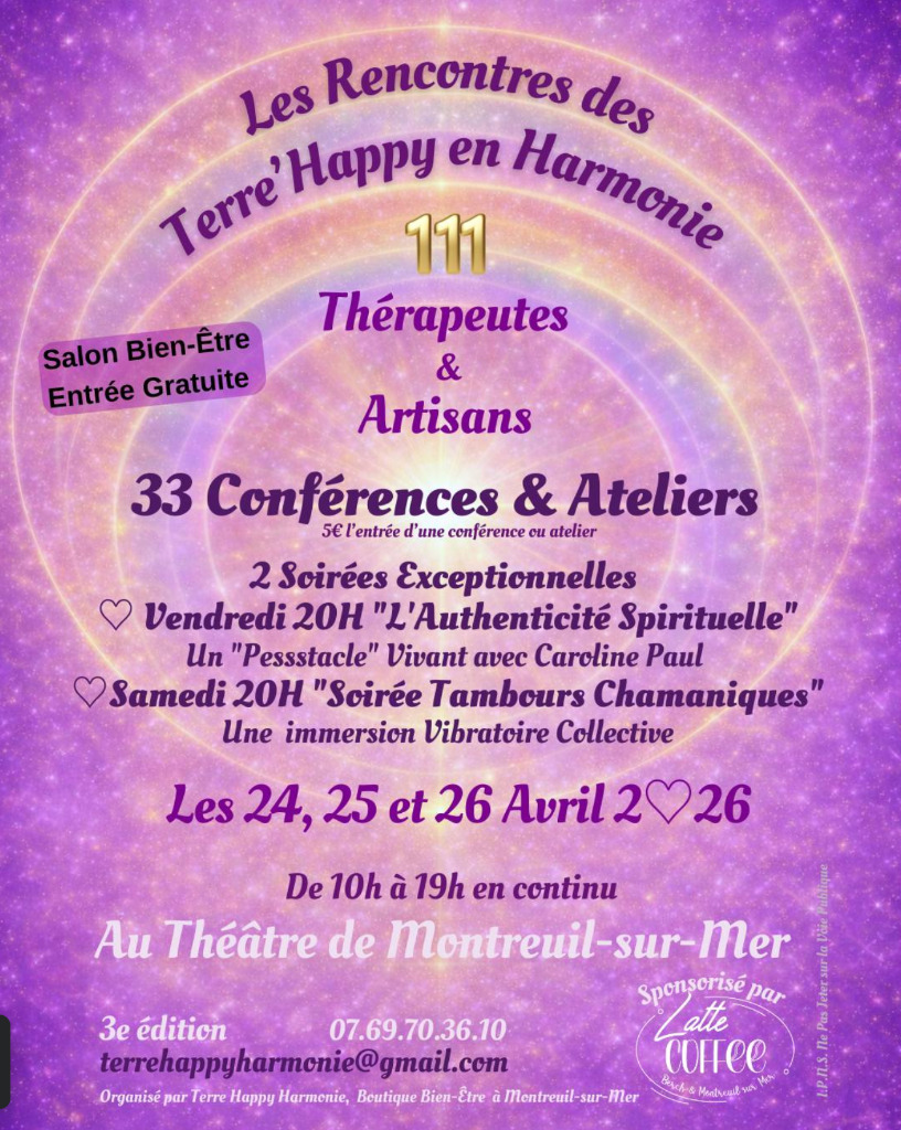 illustration Salon du Bien-être "Terre Happy en Harmonie"