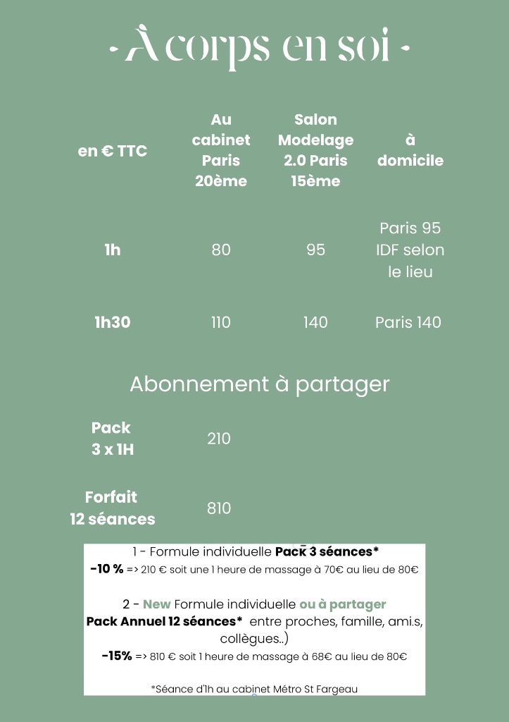 illustration Vos prochains massages à prix Doux, des abonnements à partager