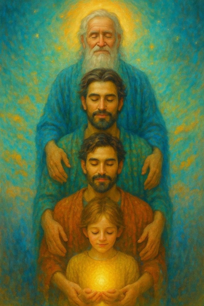 illustration Nettoyage Transgénérationnel de la lignée masculine