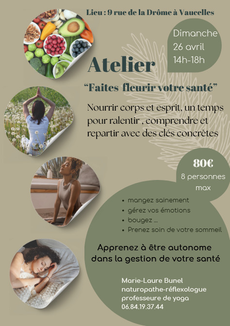 illustration Atelier "Faites fleurir votre santé"
