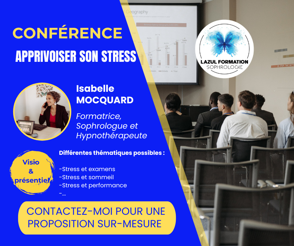 illustration 𝐂𝐎𝐍𝐅𝐄́𝐑𝐄𝐍𝐂𝐄 𝐒𝐔𝐑 𝐋𝐄 𝐒𝐓𝐑𝐄𝐒𝐒 (examens, BAC, entretiens, partiels,...)