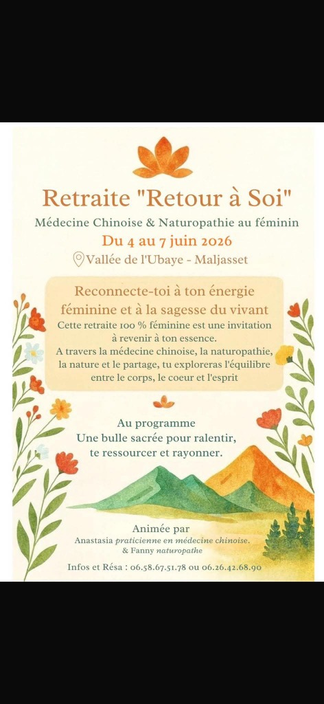 illustration Séjour Retraite "retour à soi", reconnecte toi à ton énergie féminine et à la sagesse du vivant.