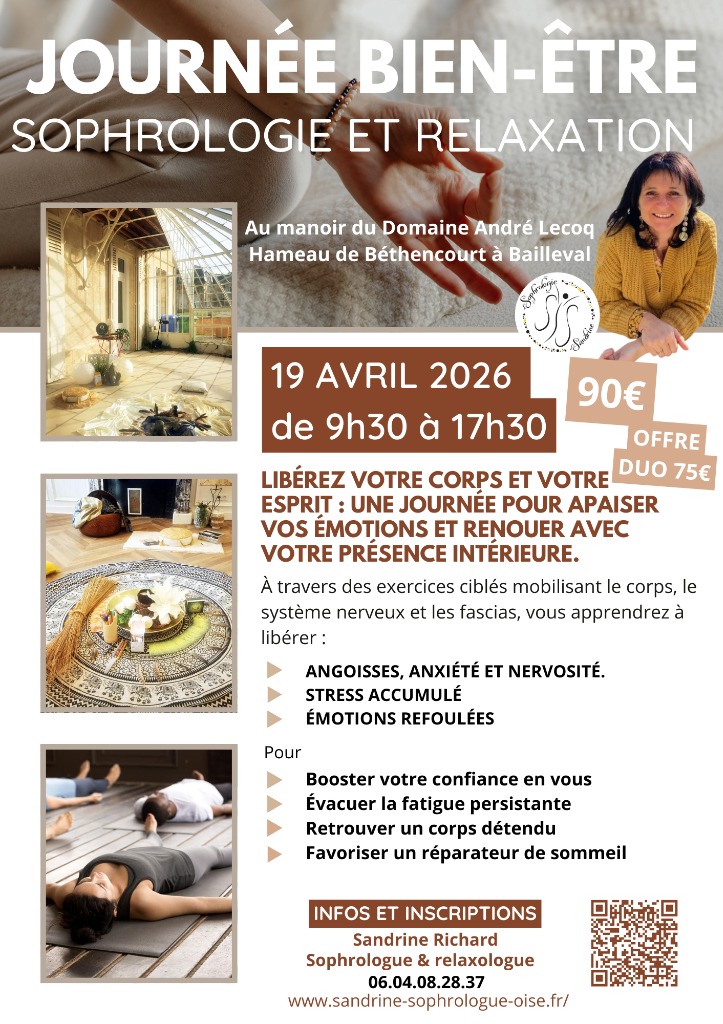 illustration Journée bien-être avec la relaxation et la sophrologie