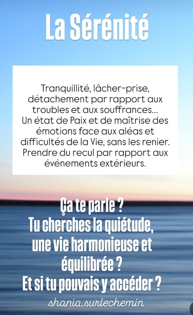 illustration LA SERENITE