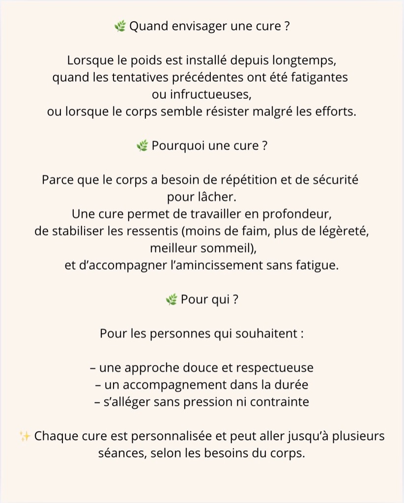 illustration Quand envisager une cure ?