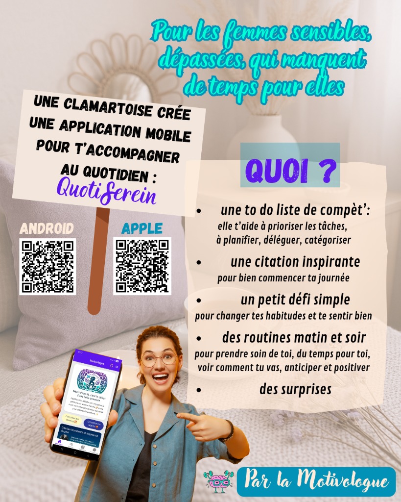 illustration Application mobile QuotiSerein