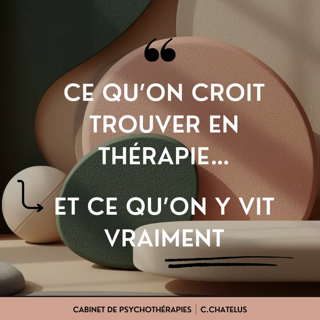 illustration Ce qu'on croit trouver en thérapie...