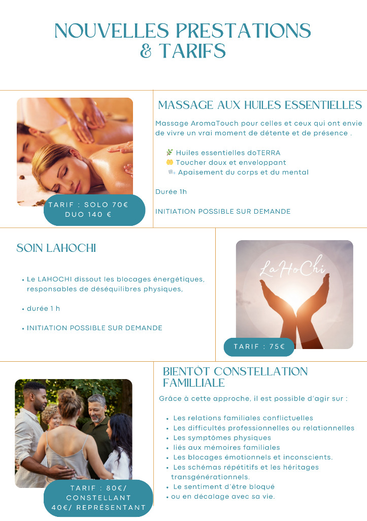 illustration Nouvelles prestaions et tarifs