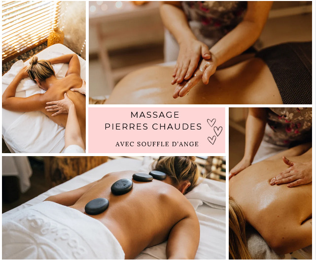 illustration Massage du dos aux pierres chaudes  - 10 €  soit 30 €  la séance