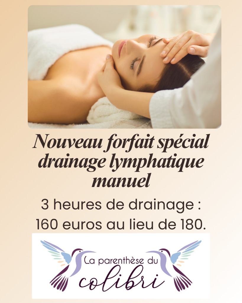 illustration Forfait 3 heures de drainage lymphatique manuel