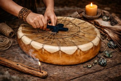 illustration Donnez naissance à votre tambour. Entrez dans votre rythme et vivez la transe.