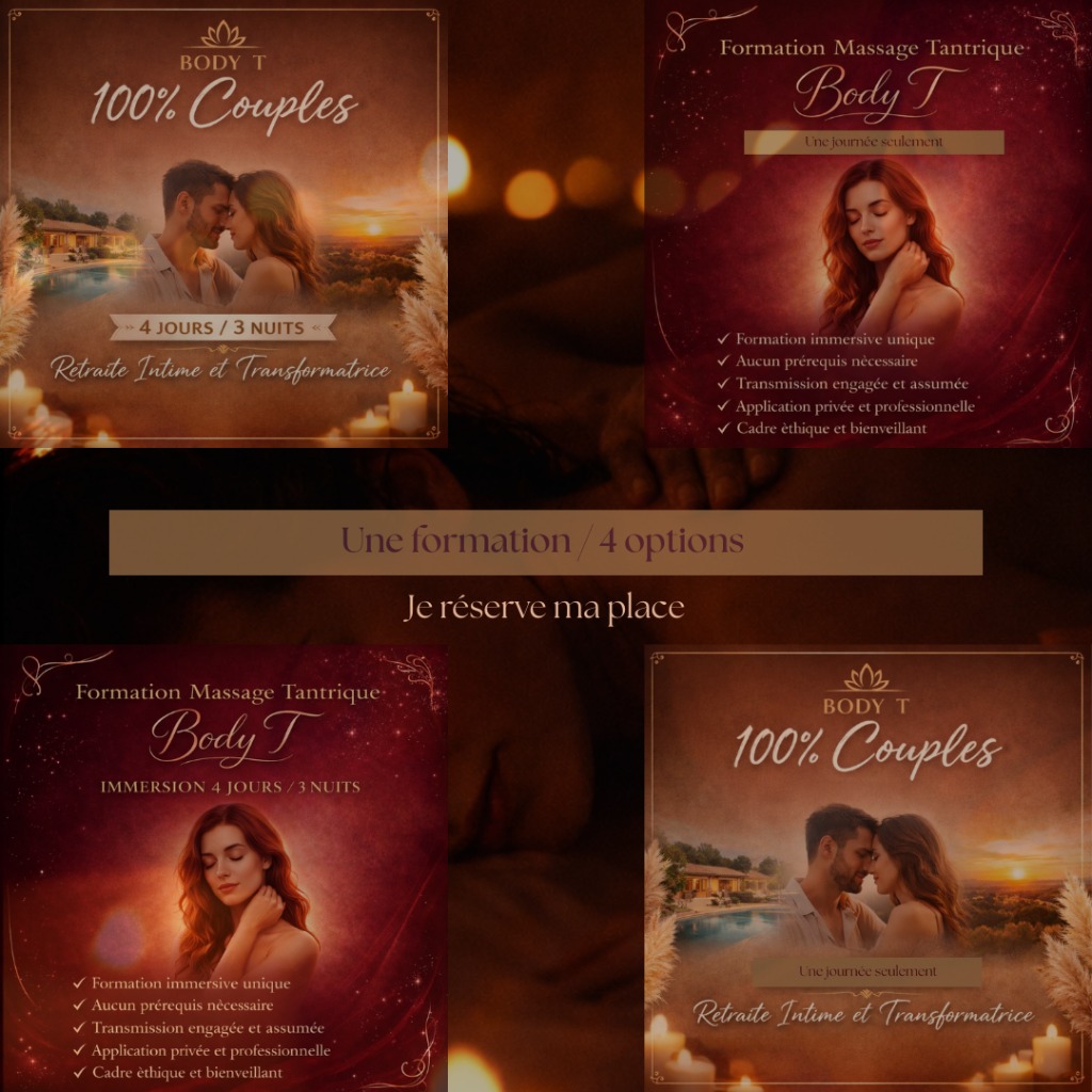 illustration Immersion Massage Tantrique 100% Couples & 100 % Femmes – Reconnexion Intime & Énergie | 2026