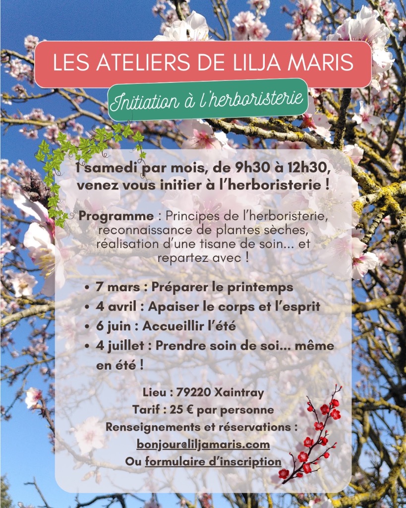 illustration Des ateliers d'herboristerie dans les Deux-Sèvres