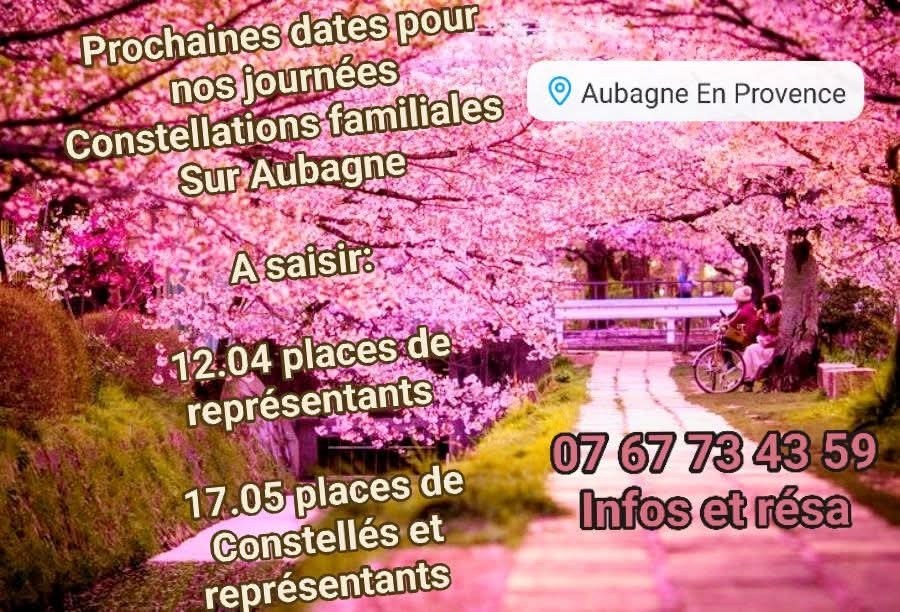 illustration CONSTELLATIONS FAMILIALES  Sur Aubagne/ avril et mai