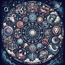 illustration La roue du zodiaque