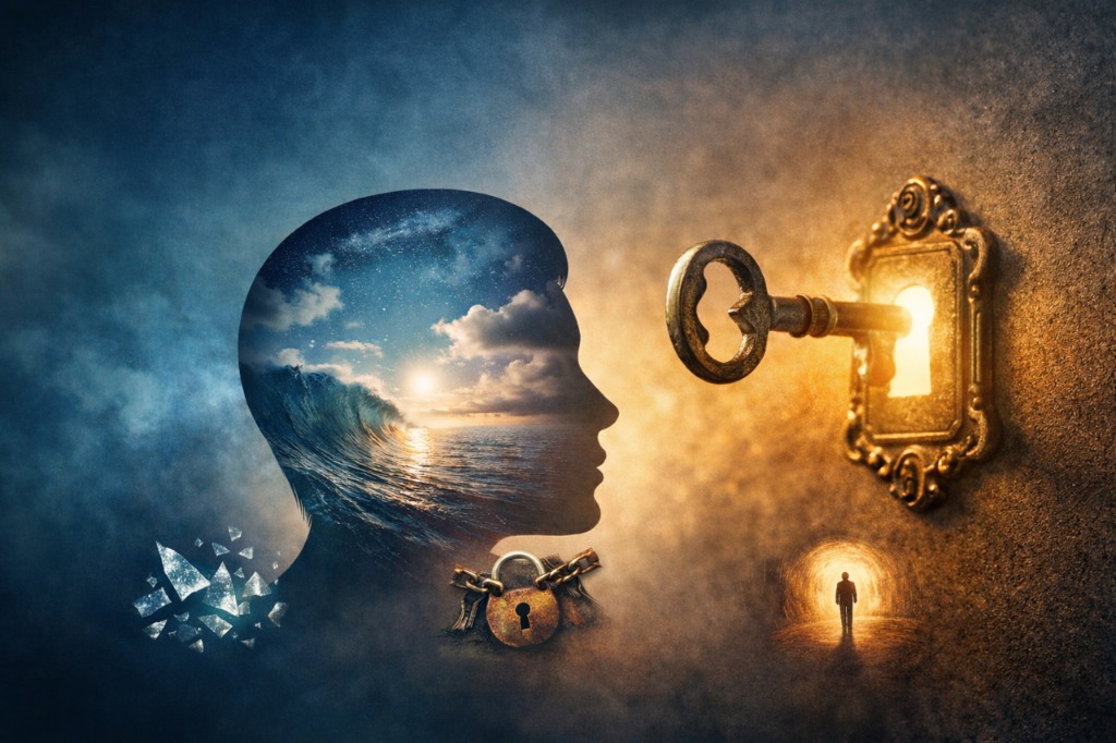 illustration Explorer l'inconscient pour se libérer et se découvrir soi-même