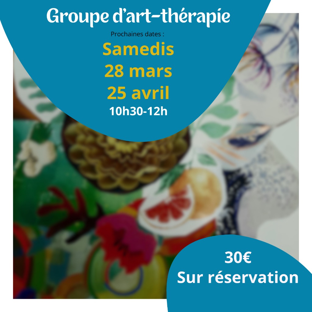 illustration Groupe d'art-thérapie à Villeurbanne.