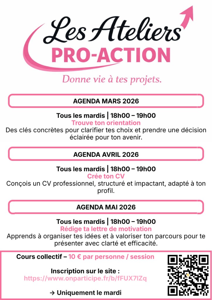 illustration Nouveau : les ateliers PRO-ACTION