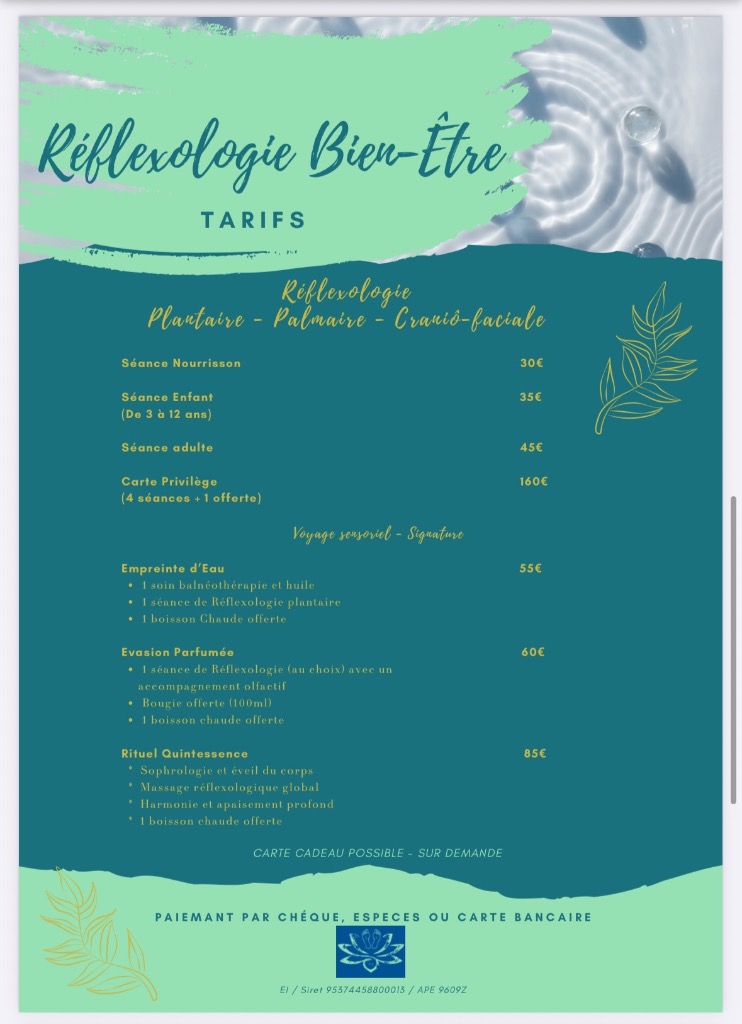 illustration Mes tarifs - Réflexologie