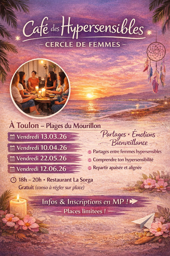 illustration Café des Hypersensibles et Les Bougies Oracles d'Âm'Infini