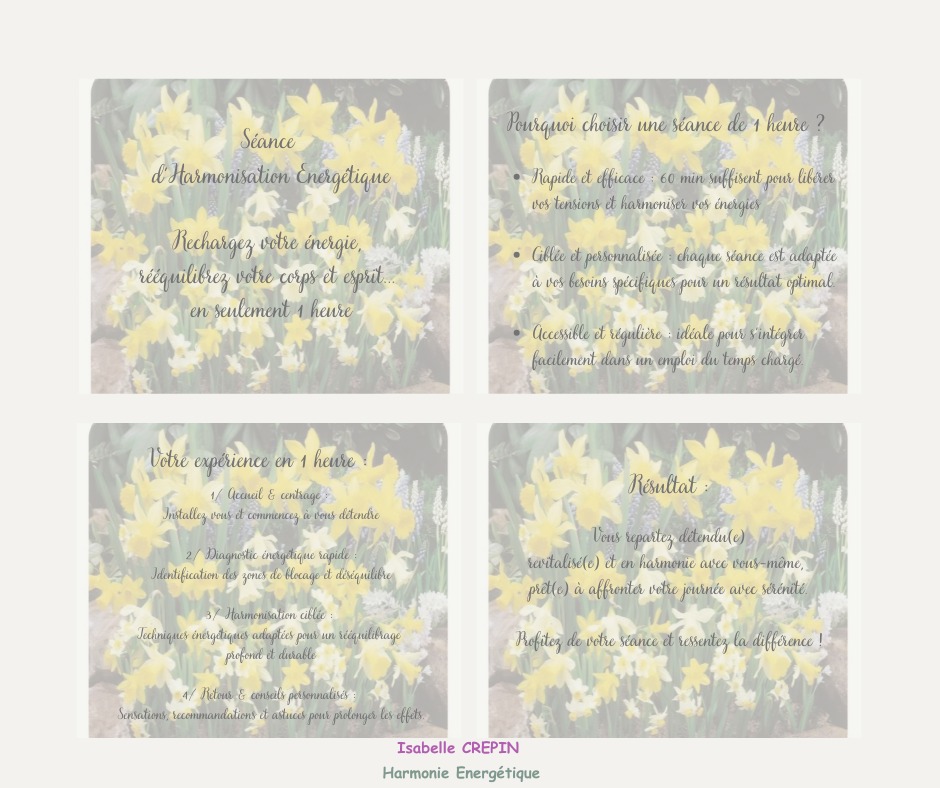 illustration Séance d'Harmonisation énergétique en 1h00