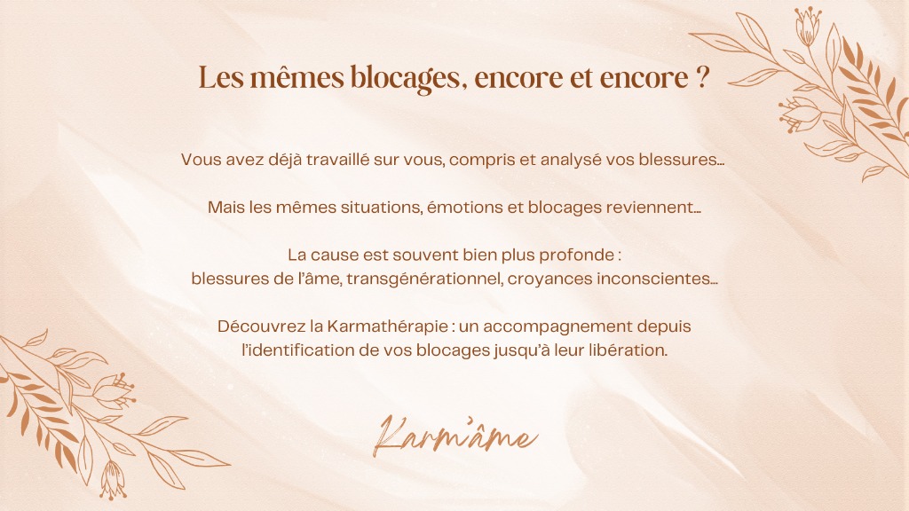 illustration Découvrez la Karmathérapie