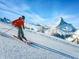 illustration Ski et douleurs