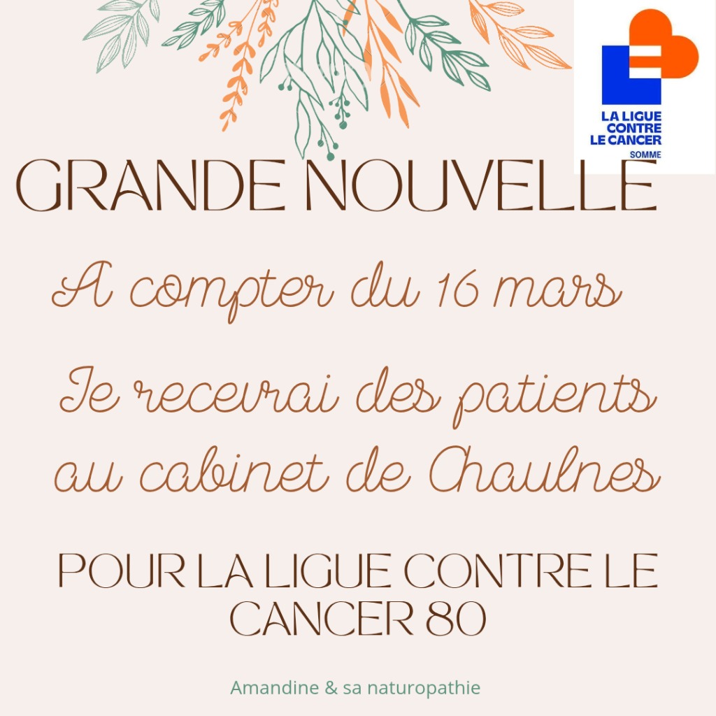 illustration Intervention en réflexologie adaptée à l'oncologie pour la ligue contre le cancer 80