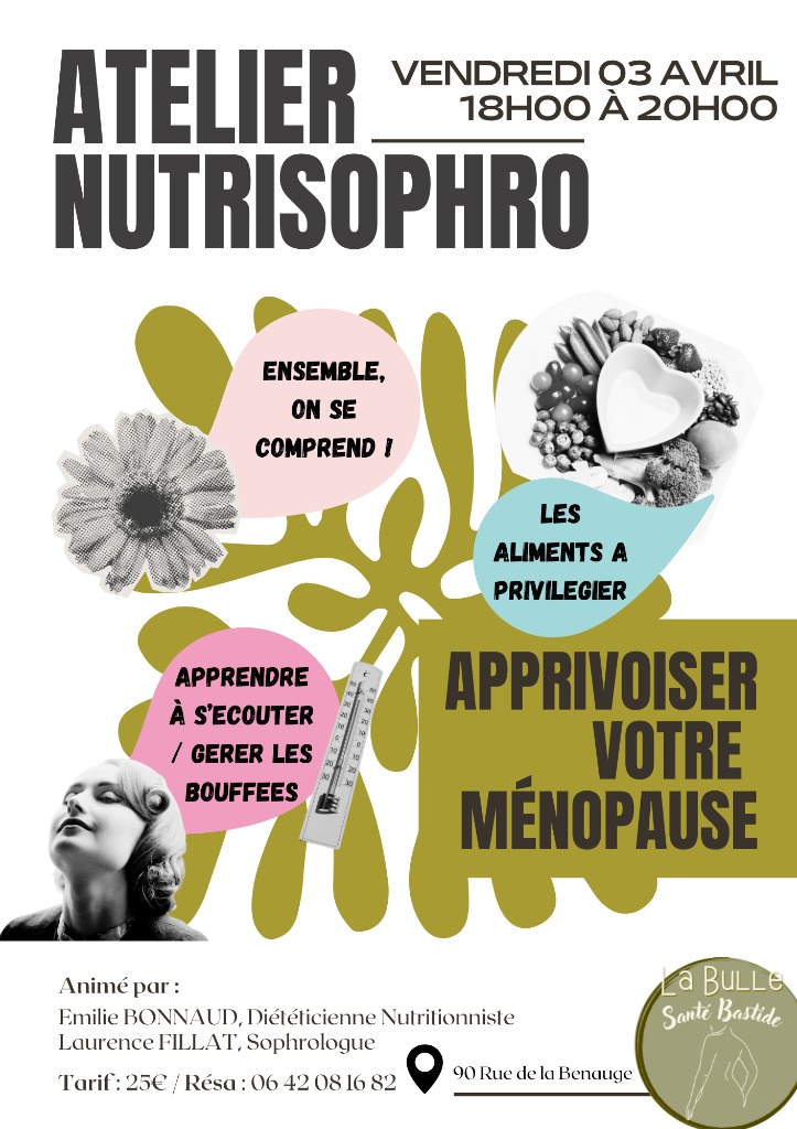 illustration Atelier NutriSophro spécial ménopause