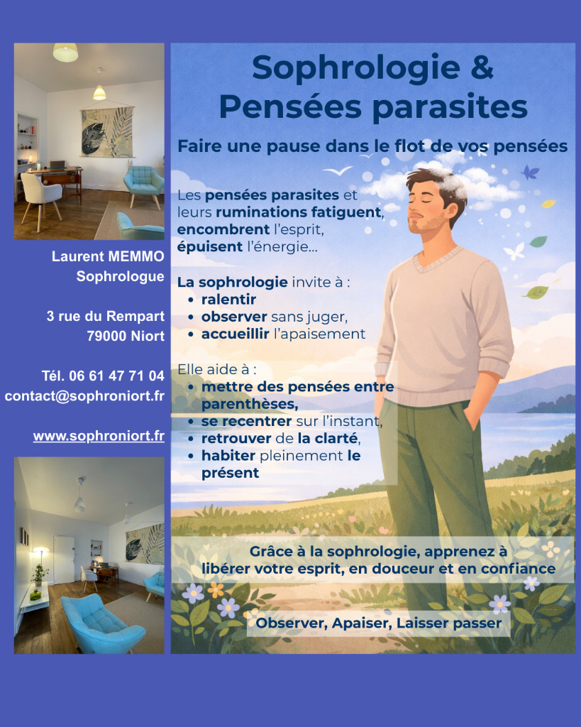 illustration Sophrologie et Pensées parasites