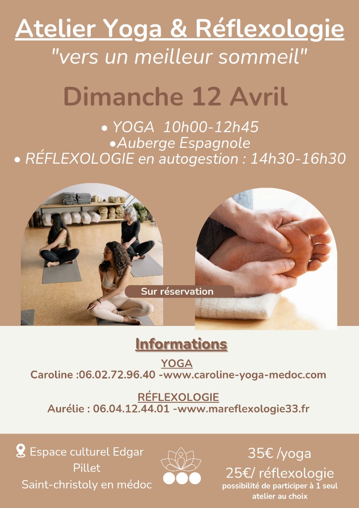 illustration Atelier YOGA & RÉFLEXOLOGIE :Vers un meilleur sommeil