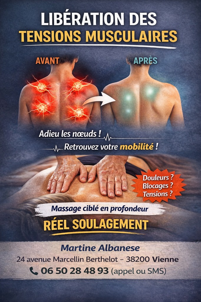 illustration Massage du dos à Vienne – Soulager nuque et épaules