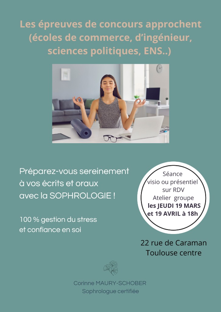 illustration La sophro relaxation pour réussir ses concours : séances individuelles ou ateliers en groupe en mars et avril prochain
