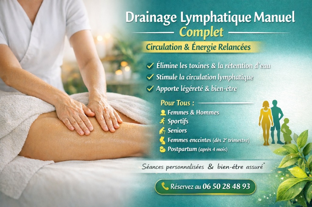 illustration Drainage lymphatique manuel complet – Vienne (Isère)