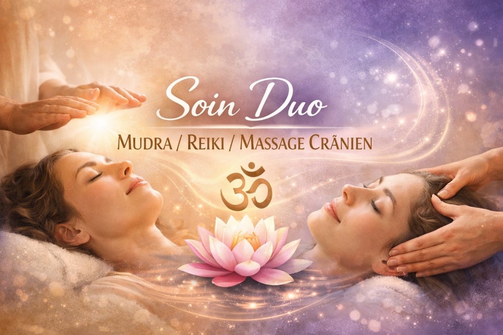 illustration Soin Duo Mudras/Reiki/Massage crânien