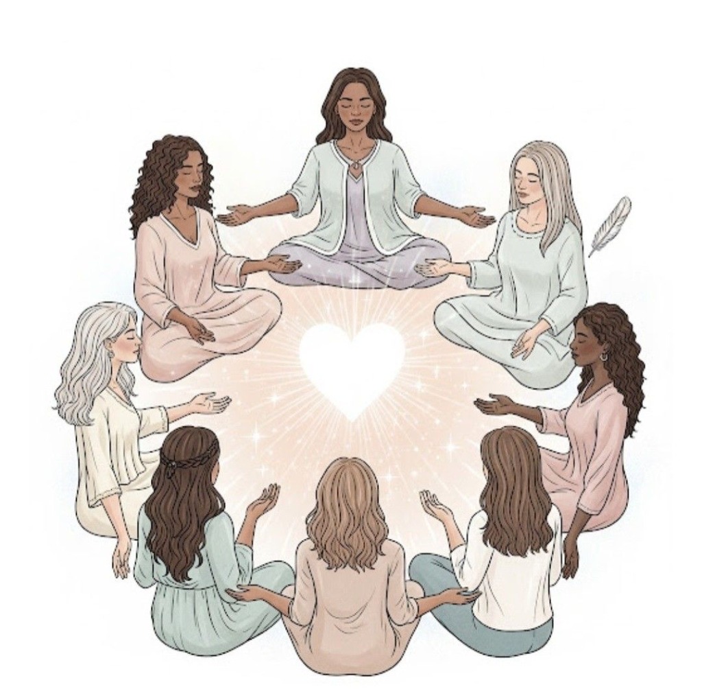 illustration Cercle de la reliance au coeur