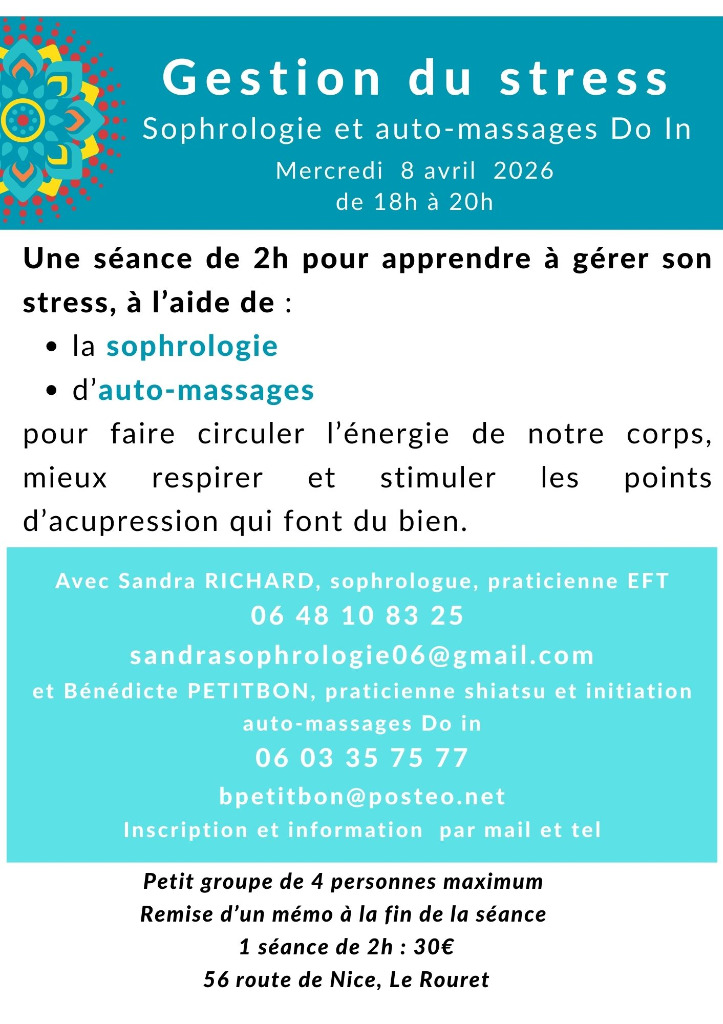 illustration Atelier Gestion du Stress le 8 avril