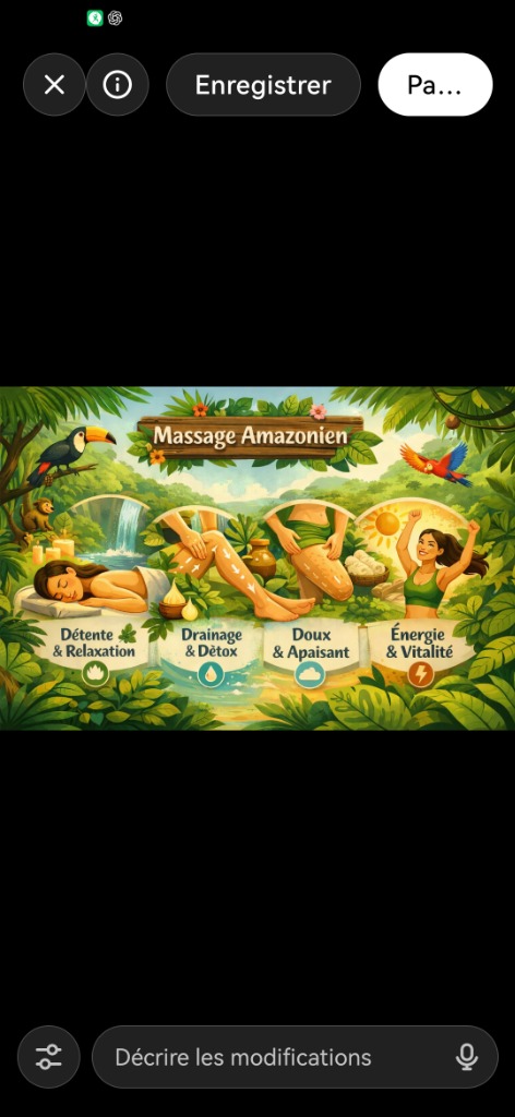 illustration Massage amazonien