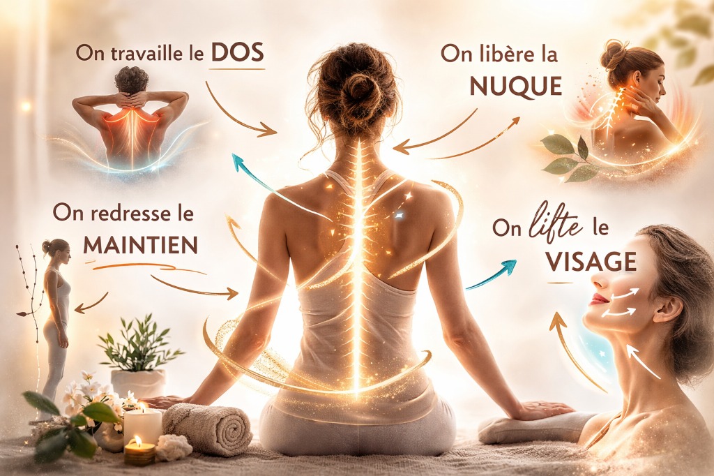 illustration Massage Lifting 3D du visage