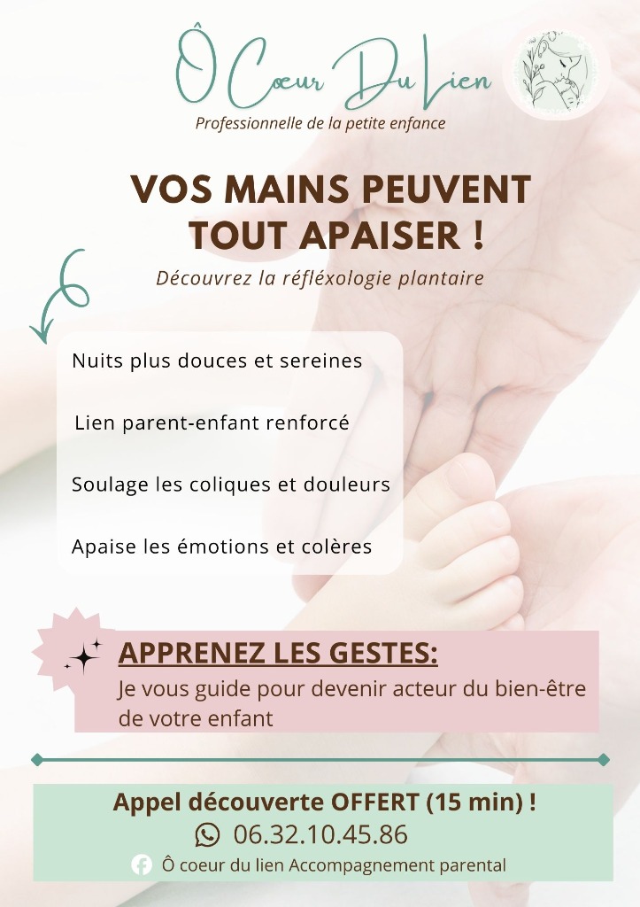 illustration Ô Cœur du Lien | Réflexologie Parent-Enfant : Libérez les émotions et retrouvez l'harmonie familiale.