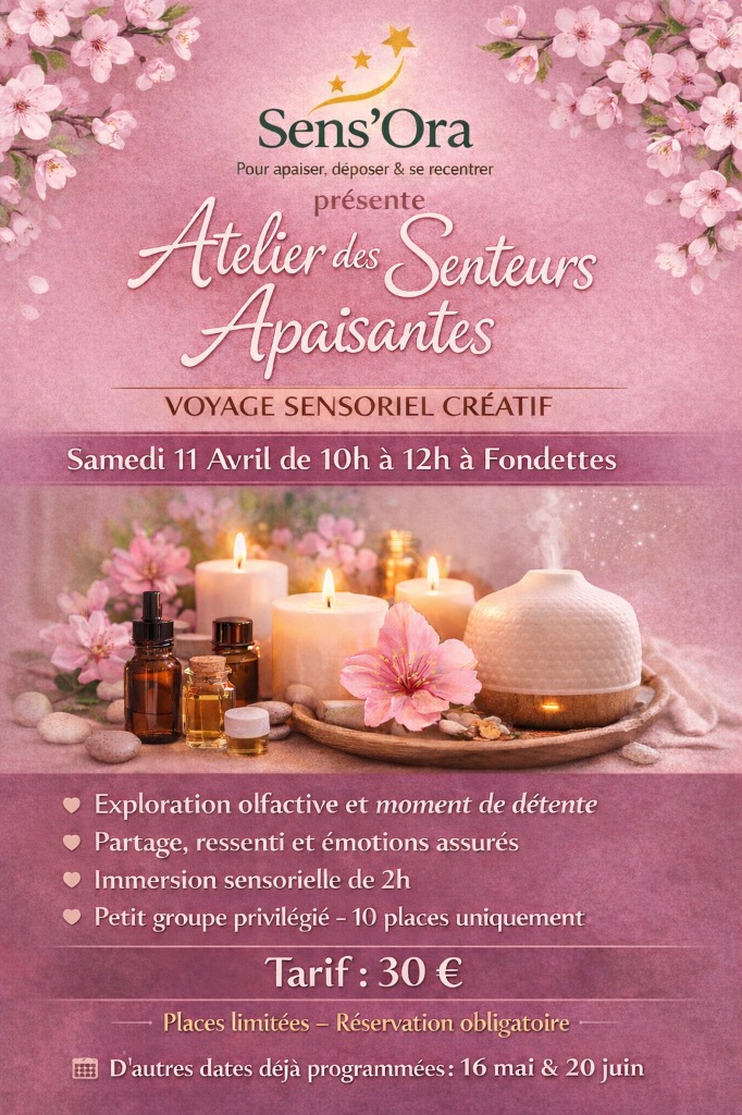 illustration Atelier des senteurs apaisantes à Fondettes