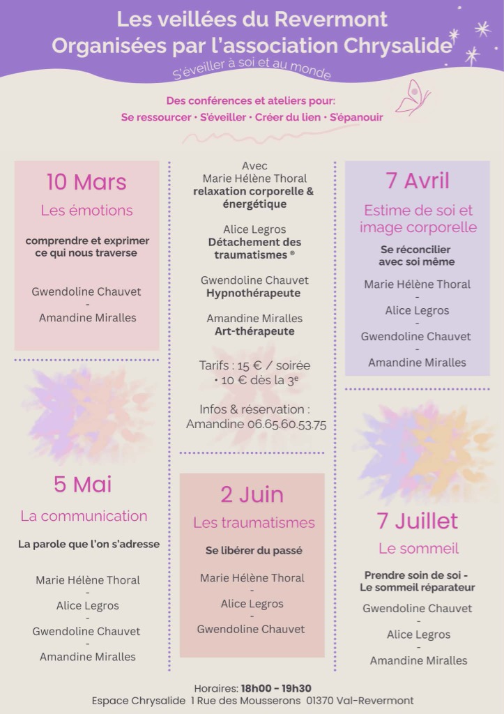 illustration Conférence à Treffort : les éveillés du Revermont !