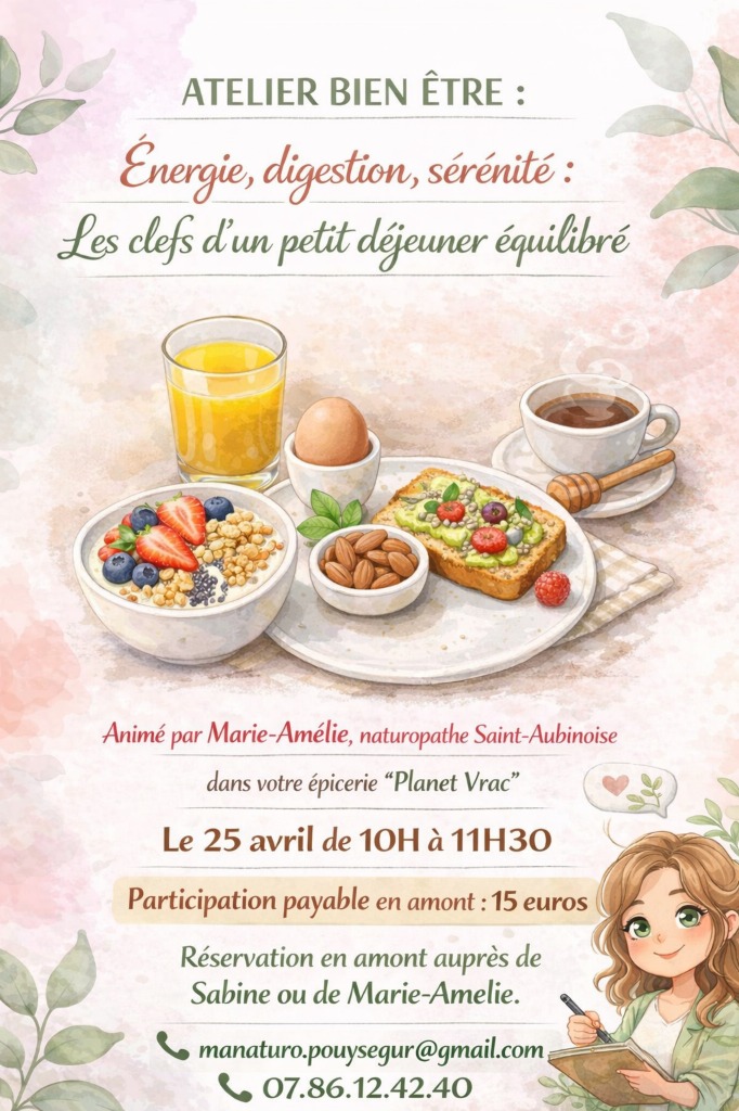 illustration Energie, Digestion, Sérénité : La Clef d'un petit déjeuner équilibré