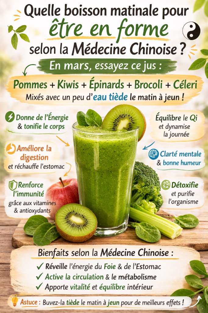 illustration La boisson matinale pour retrouver la forme