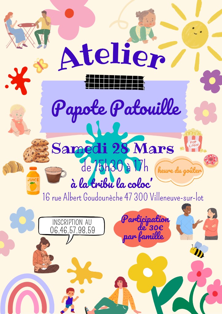 illustration Atelier papote patouille