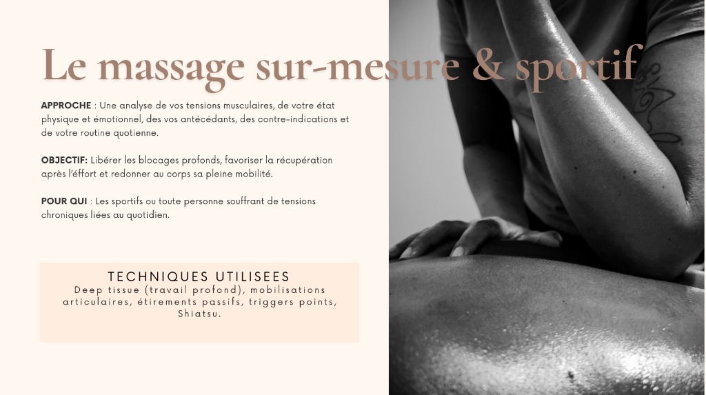 illustration Massage sur-mesure & sportif