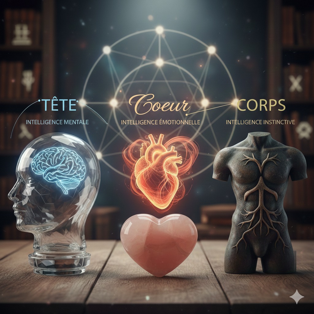 illustration "Les 3 intelligences et l’Ennéagramme"