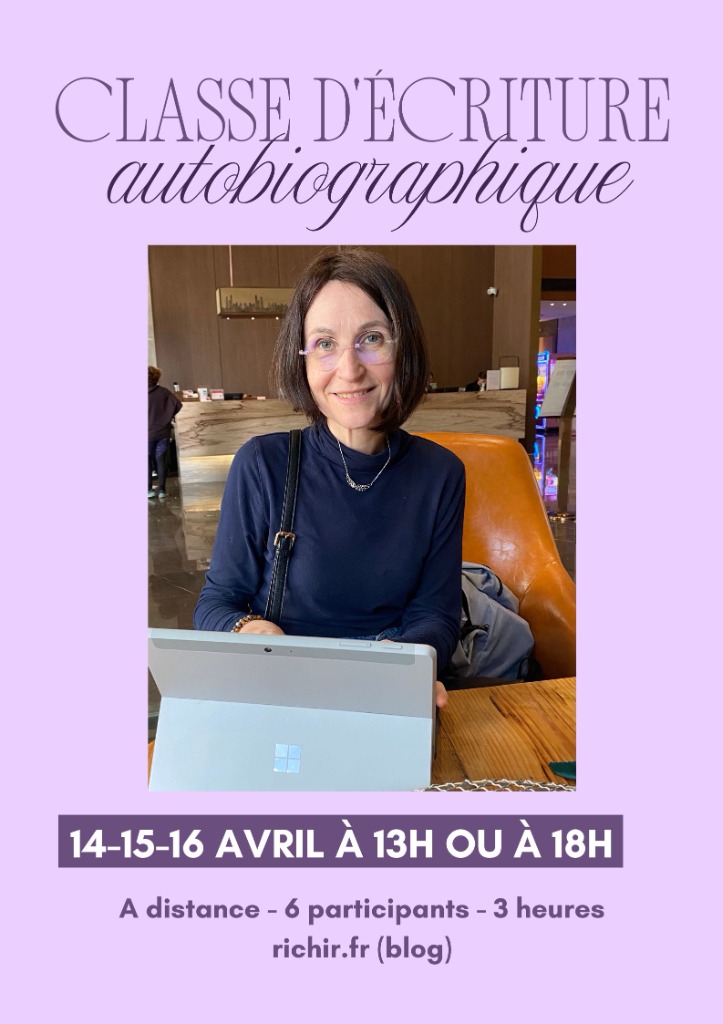 illustration Classe d'écriture autobiographique